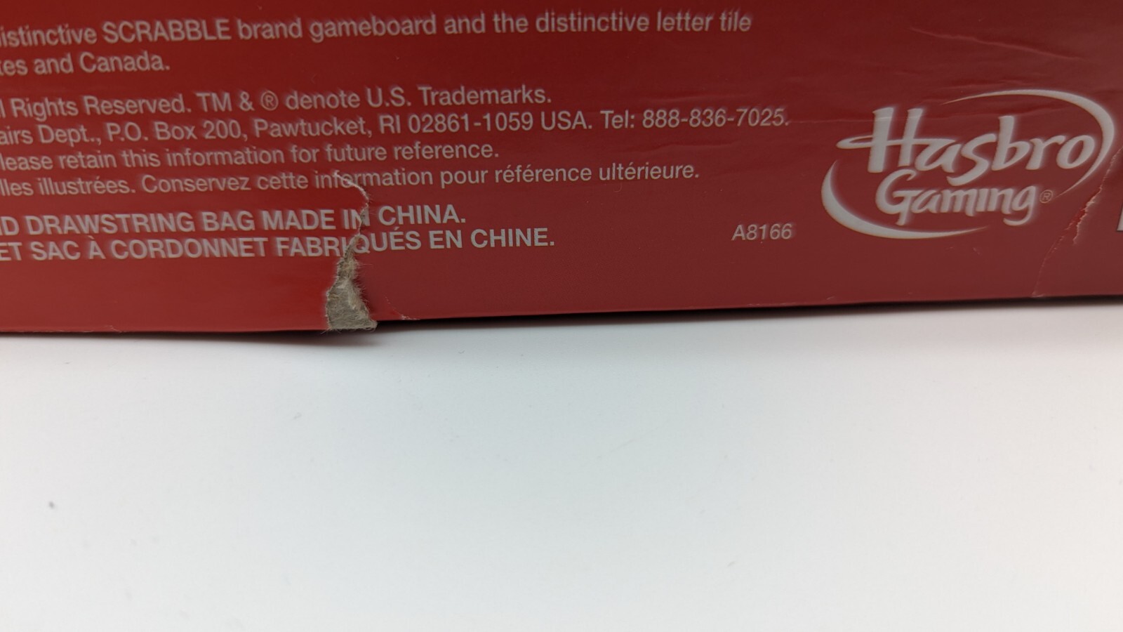 Hasbro Scrabble Family Board Game 2013 Minor Box Damage Complete