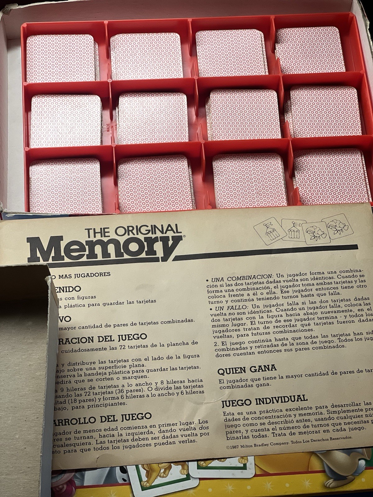 Vintage Milton Bradley 1986 The Original Memory Card Matching Game 4664 – Sealed