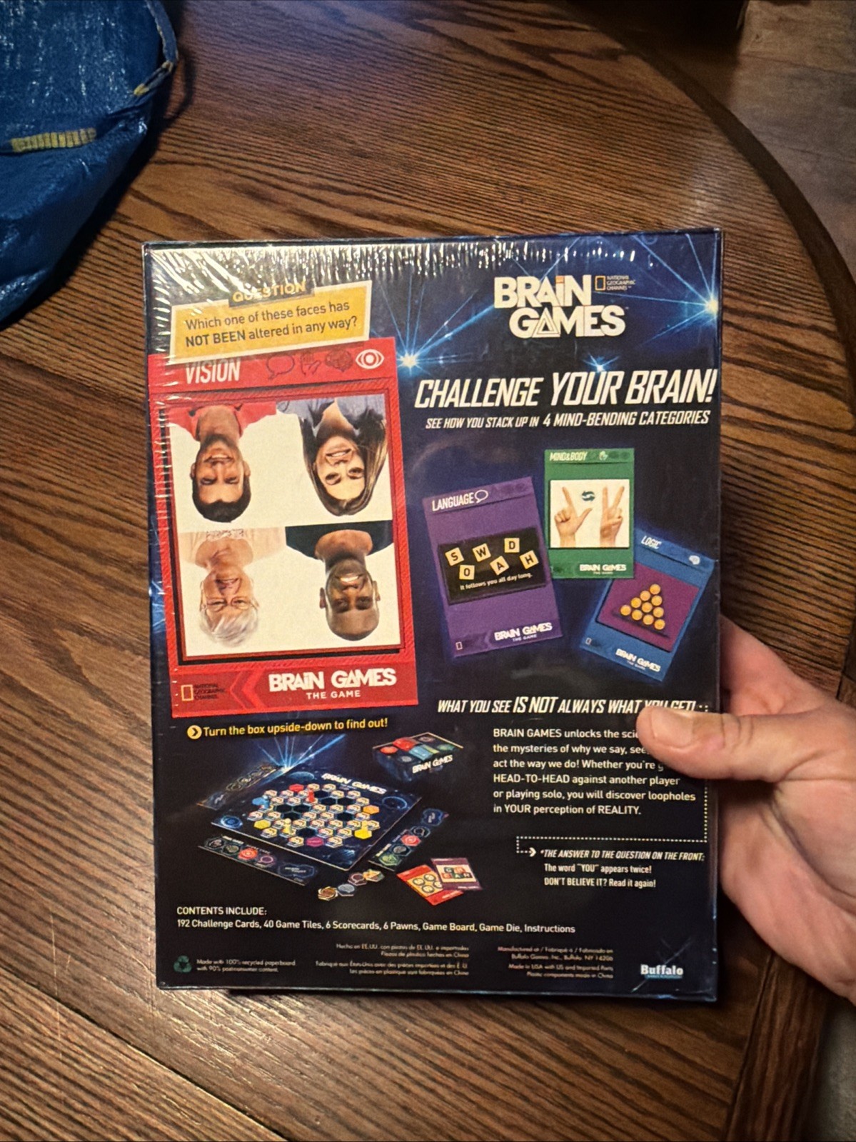National Geographic Brain Games Emmy-Nominated Series Inspired Game 192 Cards