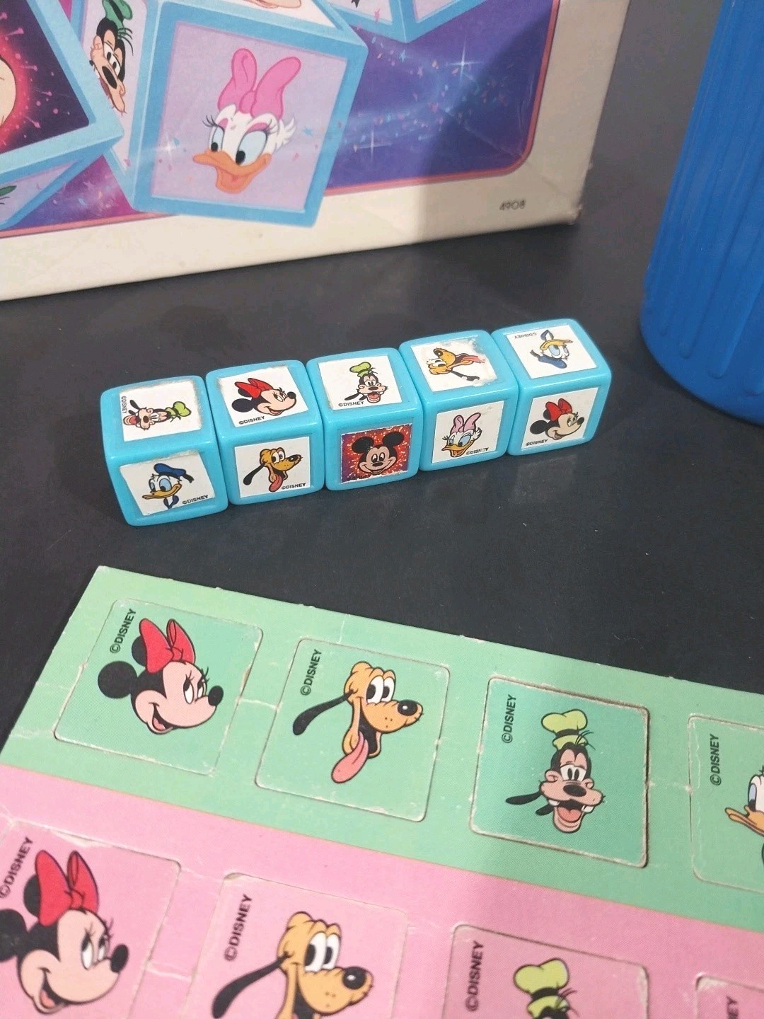 Vintage Mickey Mouse Yahtzee Game 1988 Milton Bradley Disney 4908 COMPLETE