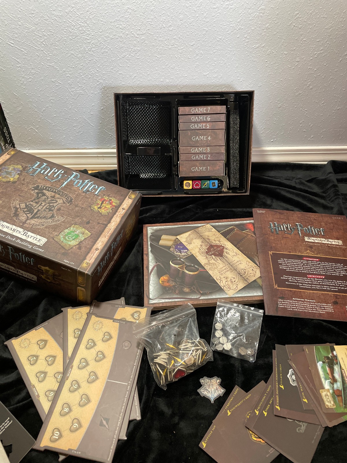 Harry Potter Hogwarts Battle a Cooperative Deck Building Game Complete