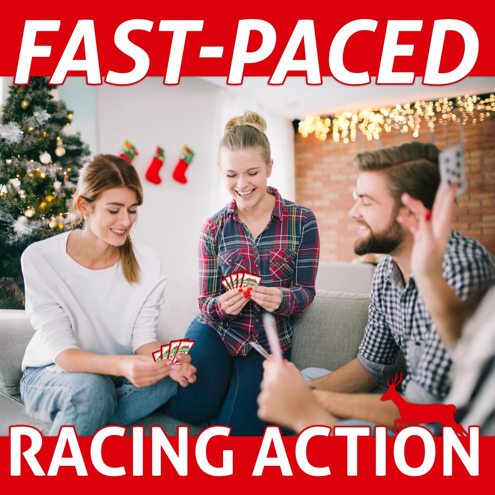 Front Porch Classics, Deer in The Headlights Holiday Game Edition, One Size