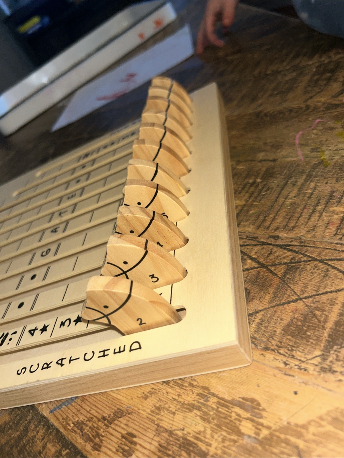 Derby Horse Racing Game, Hey! Play! Desktop Toy, Wooden Board Only, No Accessori