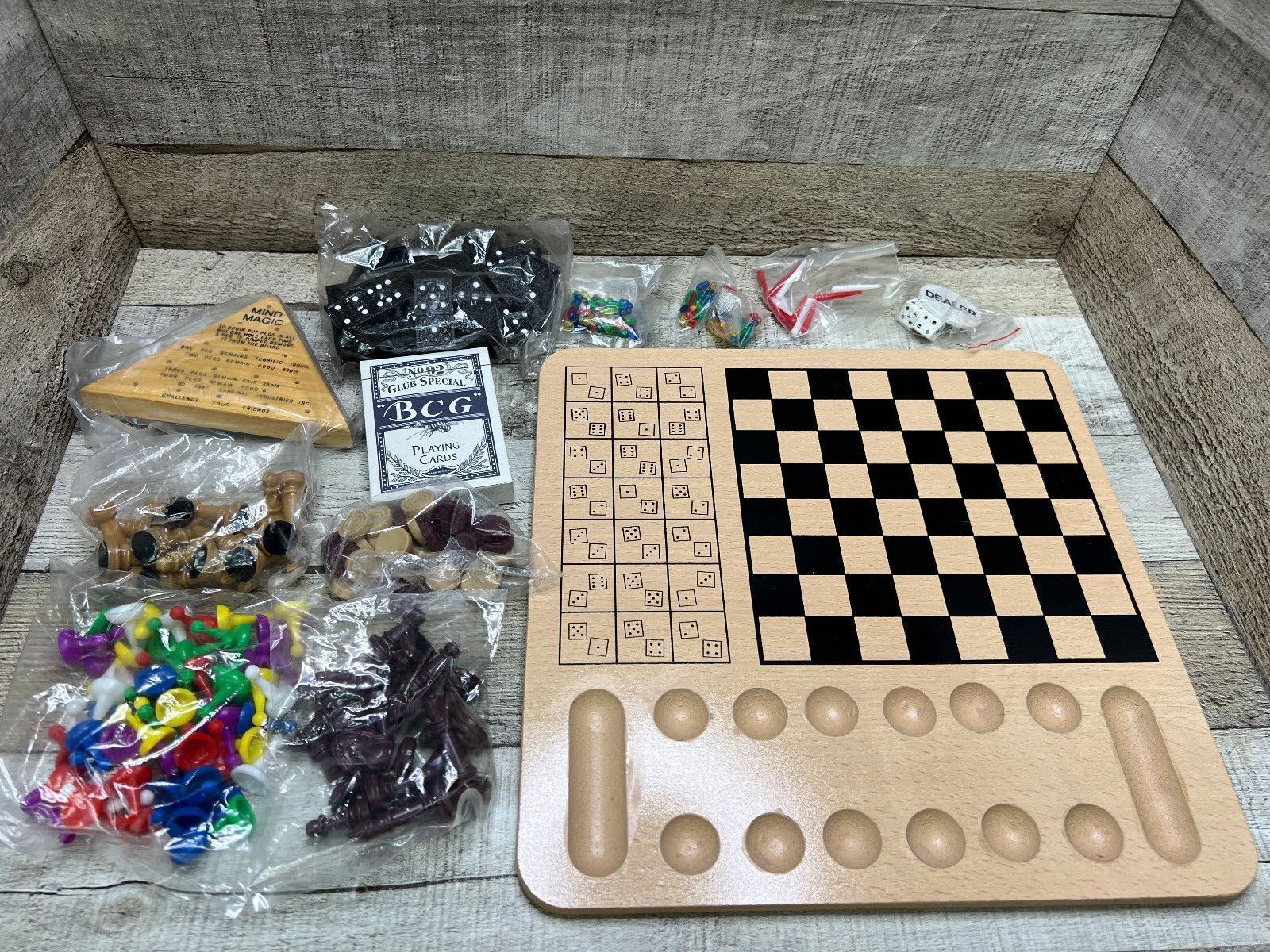 Multi Game Set – by Cardinal Poker/Dominoes/chess/checkers/mancala