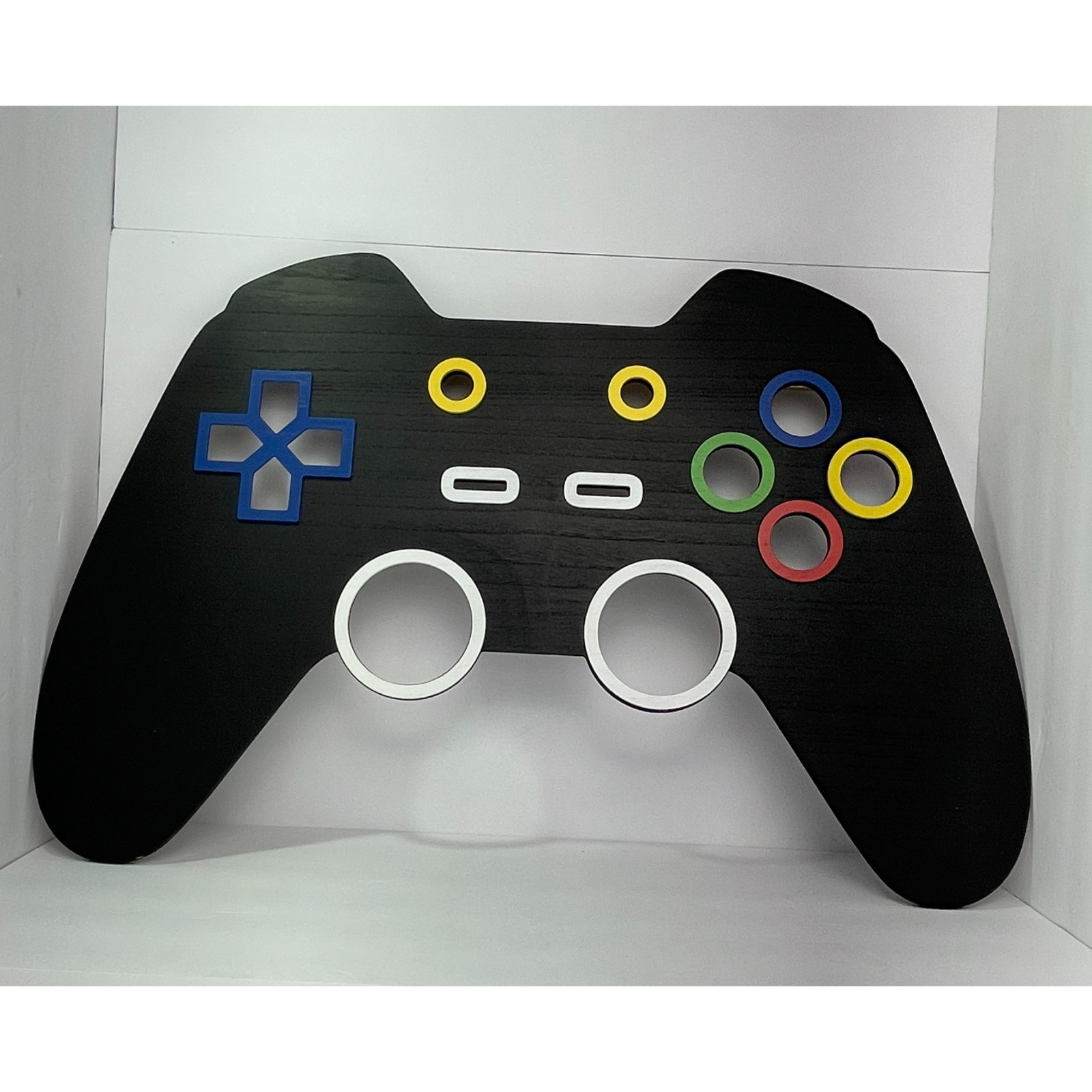 Game Controller LED Light Up Wood Wall Decor Gamer Room Gaming Wall Art 30 Inch