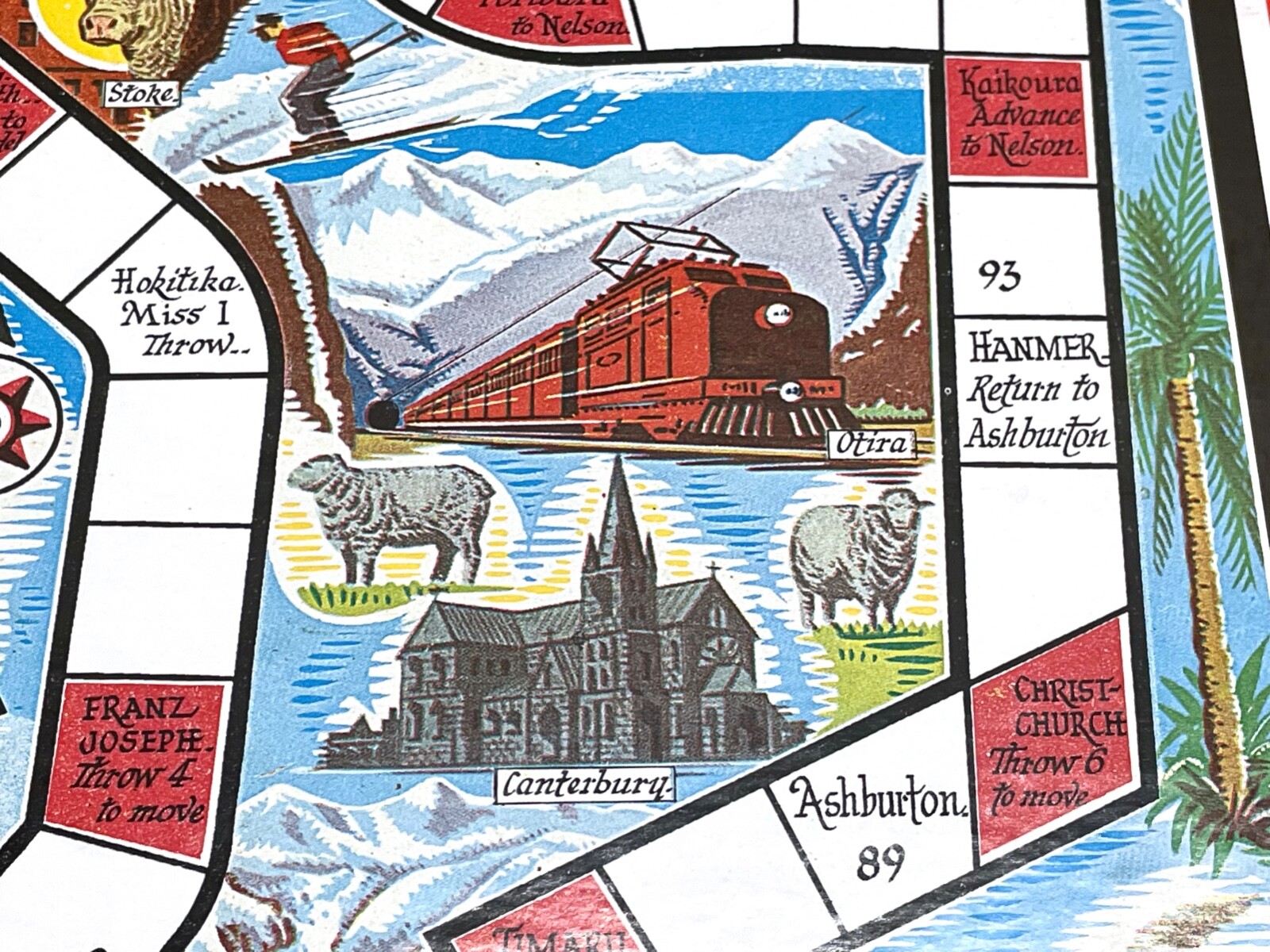 Tour of New Zealand Board Game – Excellent Condition – Holdson – Made in NZ