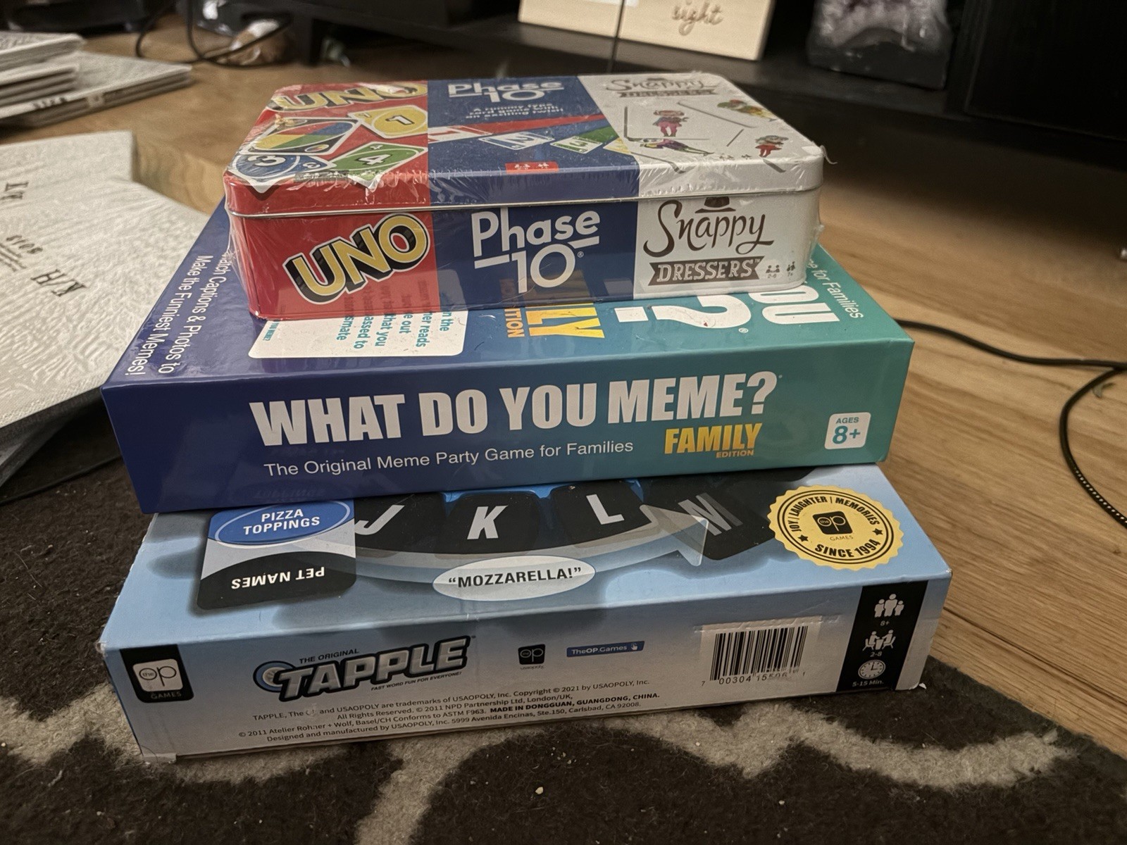 Set Of 3 Family Board Games For Multiple Players