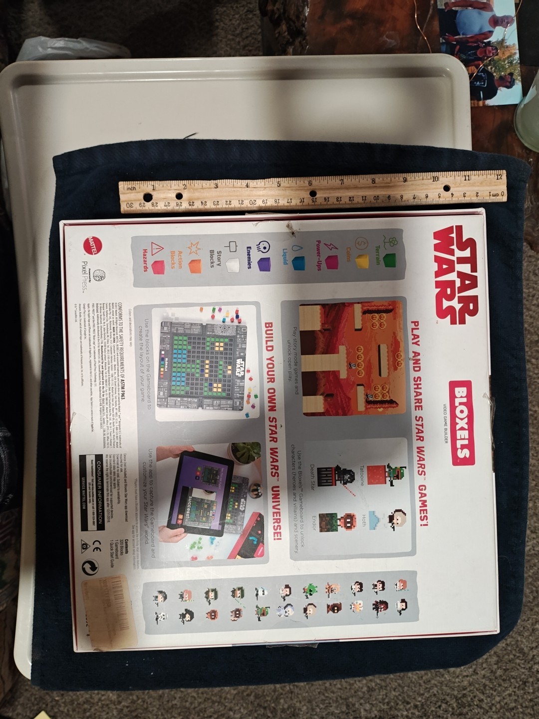 Disney Star Wars BLOXELS Star Wars Video Games That YOU Make Board Game MATTEL !