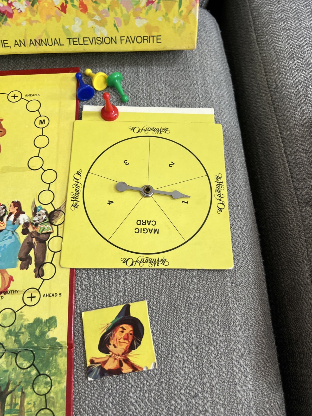 Vintage Wizard of Oz Board Game Cadaco 1974 For Pieces