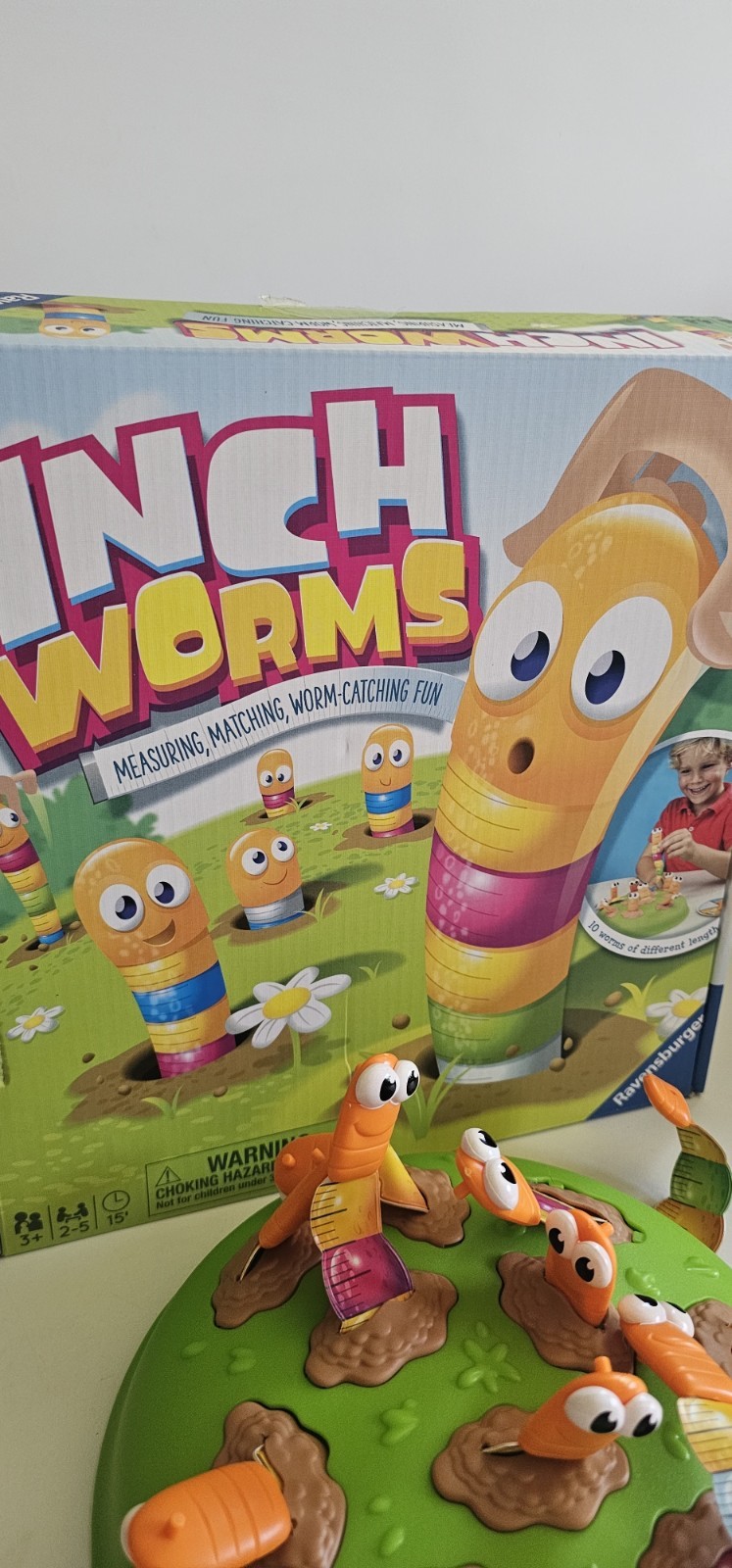 Ravensburger Inch Worms Children’s Measuring Matching Game Ages 3-7 2+ Players