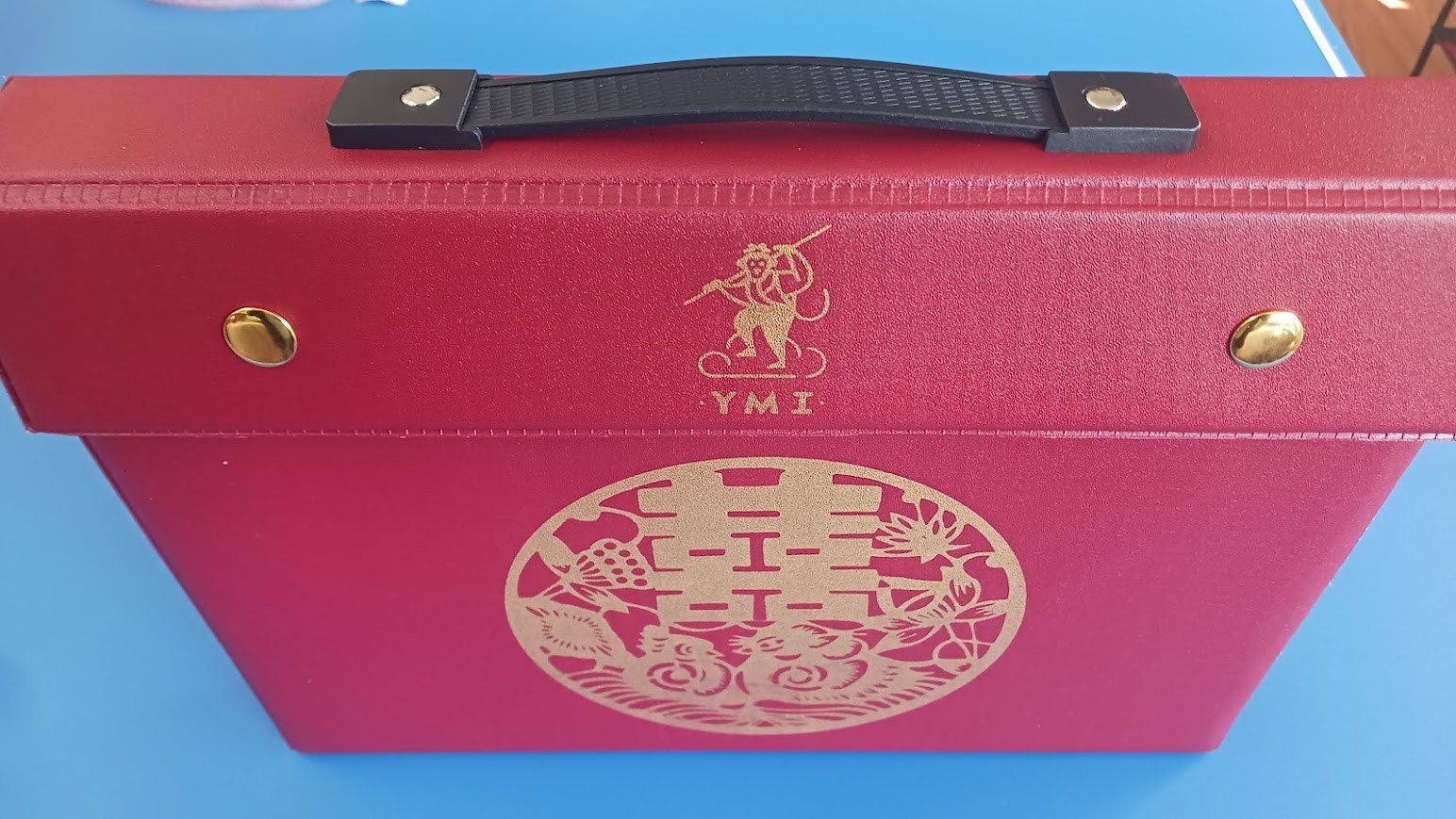 Yellow Mountain Imports Chinese Mahjong Set – Rouge Heritage – 146 Medium Tiles,