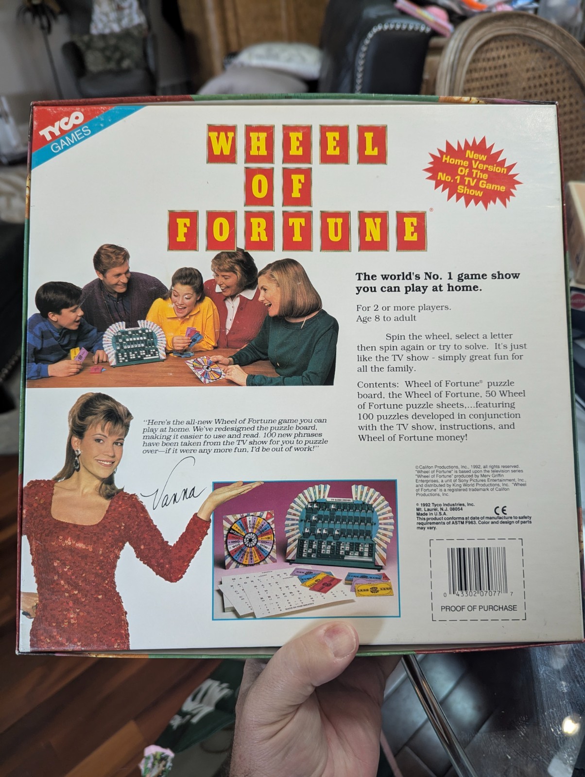 WHEEL OF FORTUNE Board Game Tyco Games 100% COMPLETE 1992