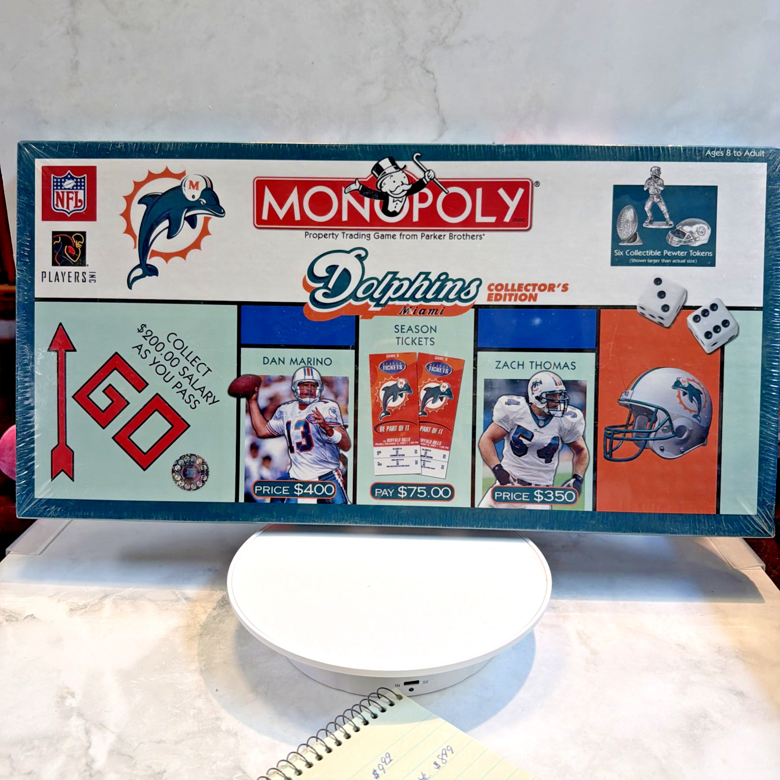 National Football League Miami Dolphins Collectors Edition Monopoly 2004 Sealed