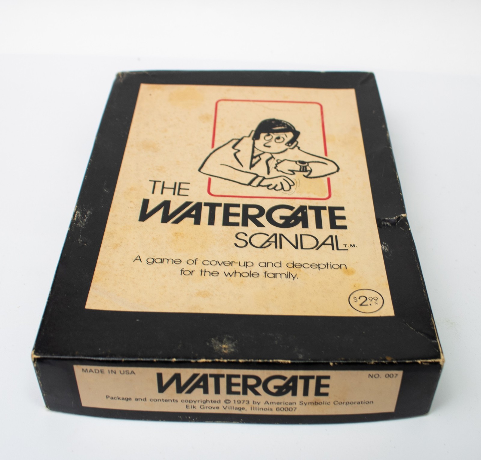 1973 Vintage Watergate Scandal Card Game Mid Century Politics Made in USA