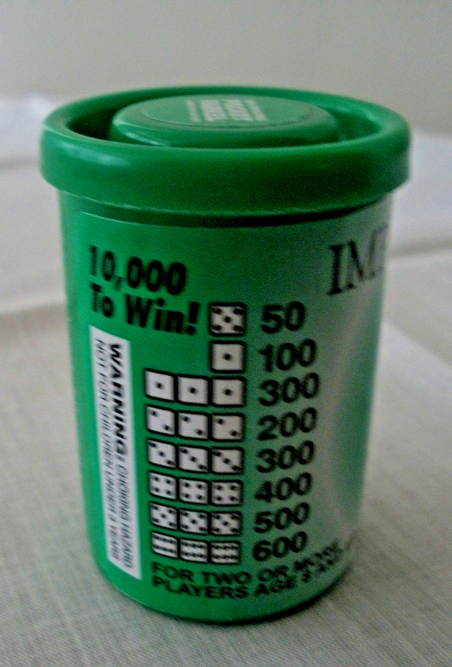 Vintage 1997 IMPROVEMENTS ORIGINAL POCKET FARKEL GAME Luck and Guts Game RARE