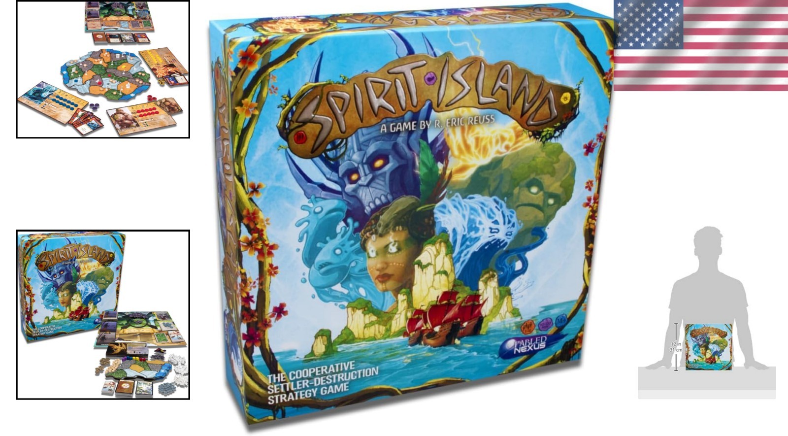 Defend Your Island in Spirit Island | 1-4 Players | 90-Minute Cooperative Game