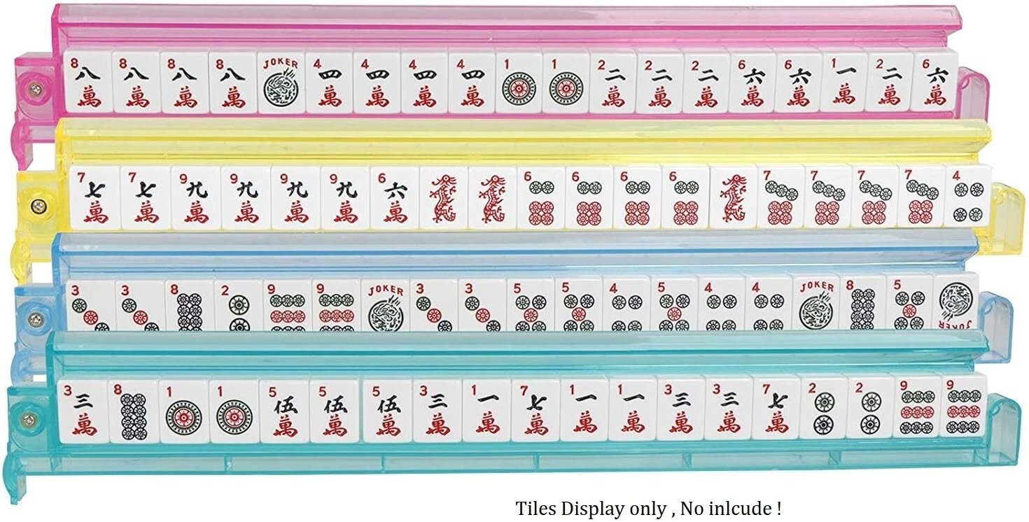 C&H Solutions American Mahjong Set,Mahjong Tiles Set,Pink PU Carrying Bag