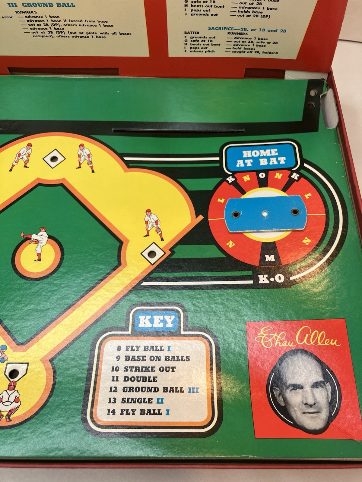 CADACO ALL STAR BASEBALL GAME 1966 w/ 63 Discs Pegs And Scorecards 100% Complete