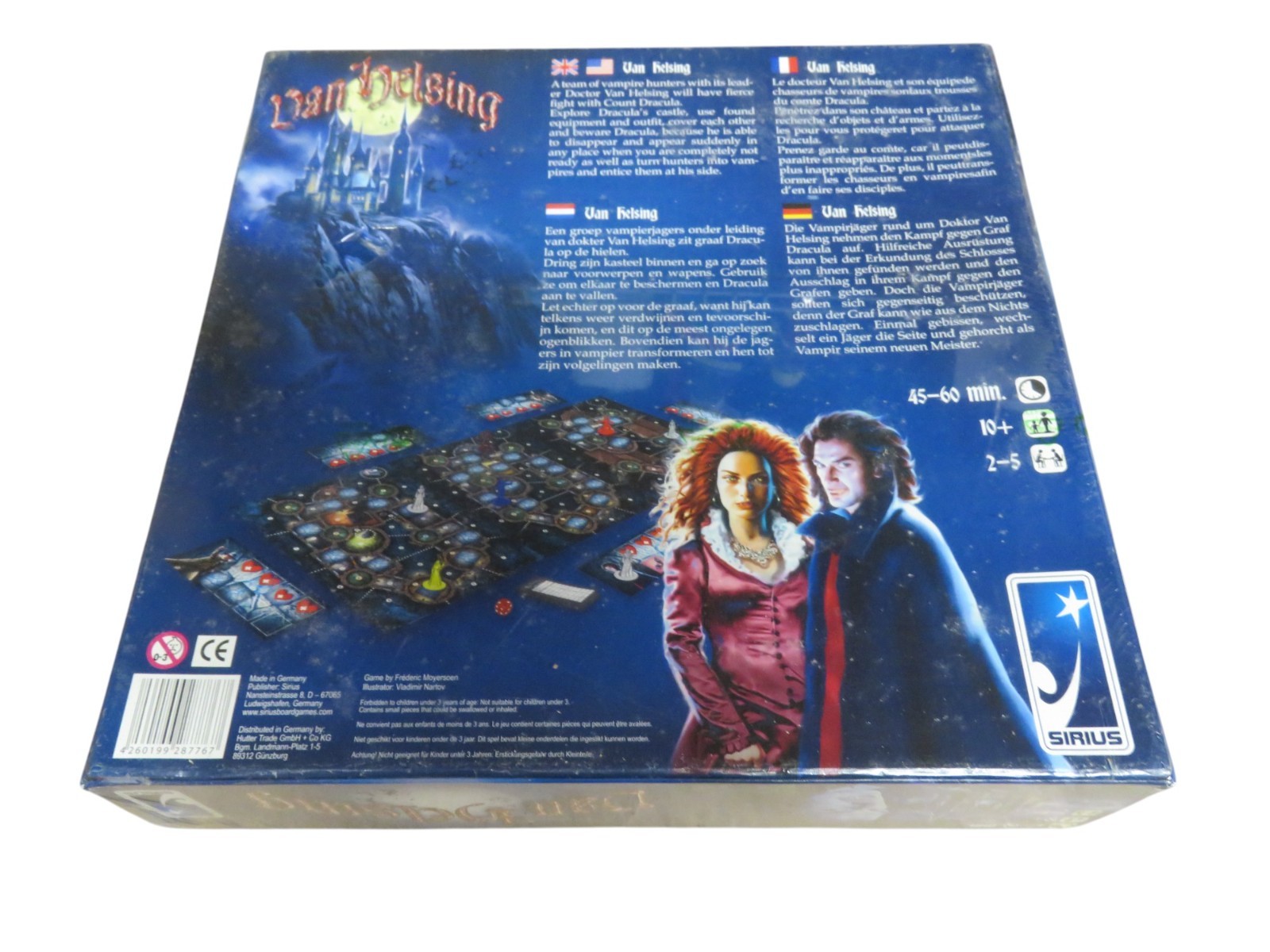 Van Helsing Board Game Vampire Hunters Vs Dracula Sirius Box New Sealed