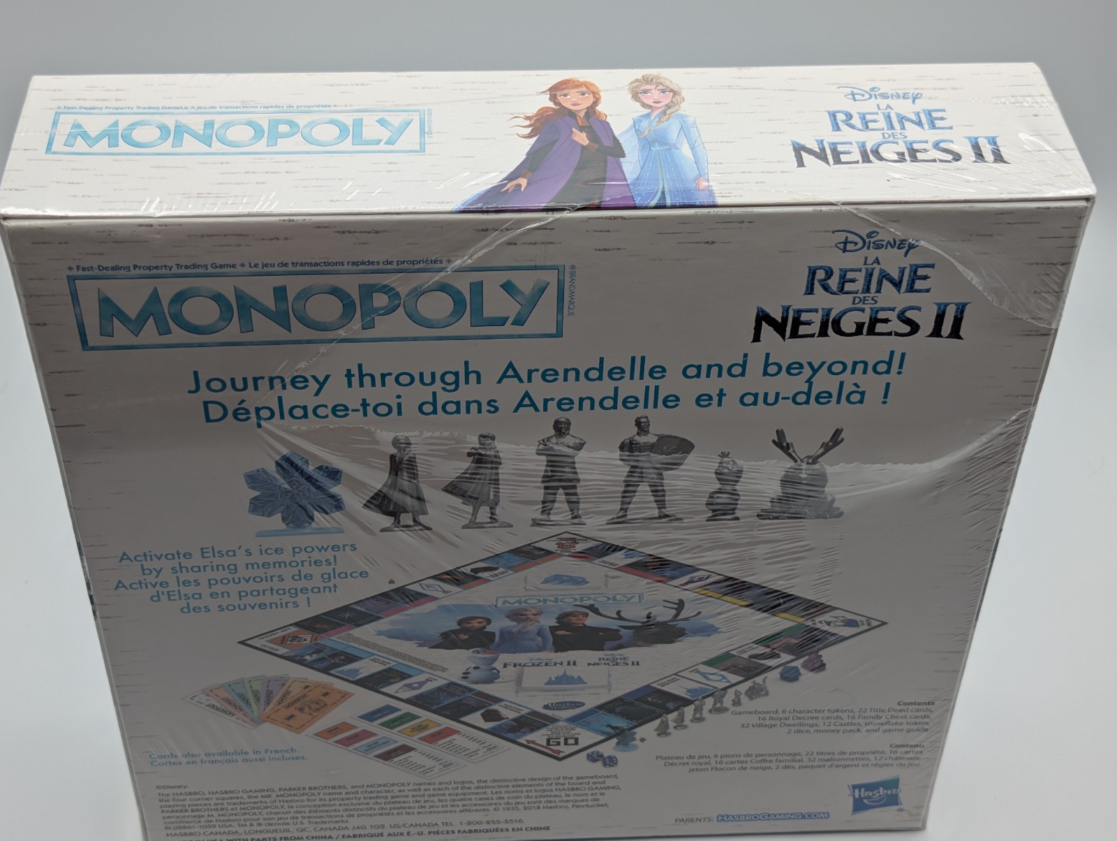 Monopoly Disney Frozen 2 Board Game New Sealed Elsa Anna Hasbro E5066 Bilingual