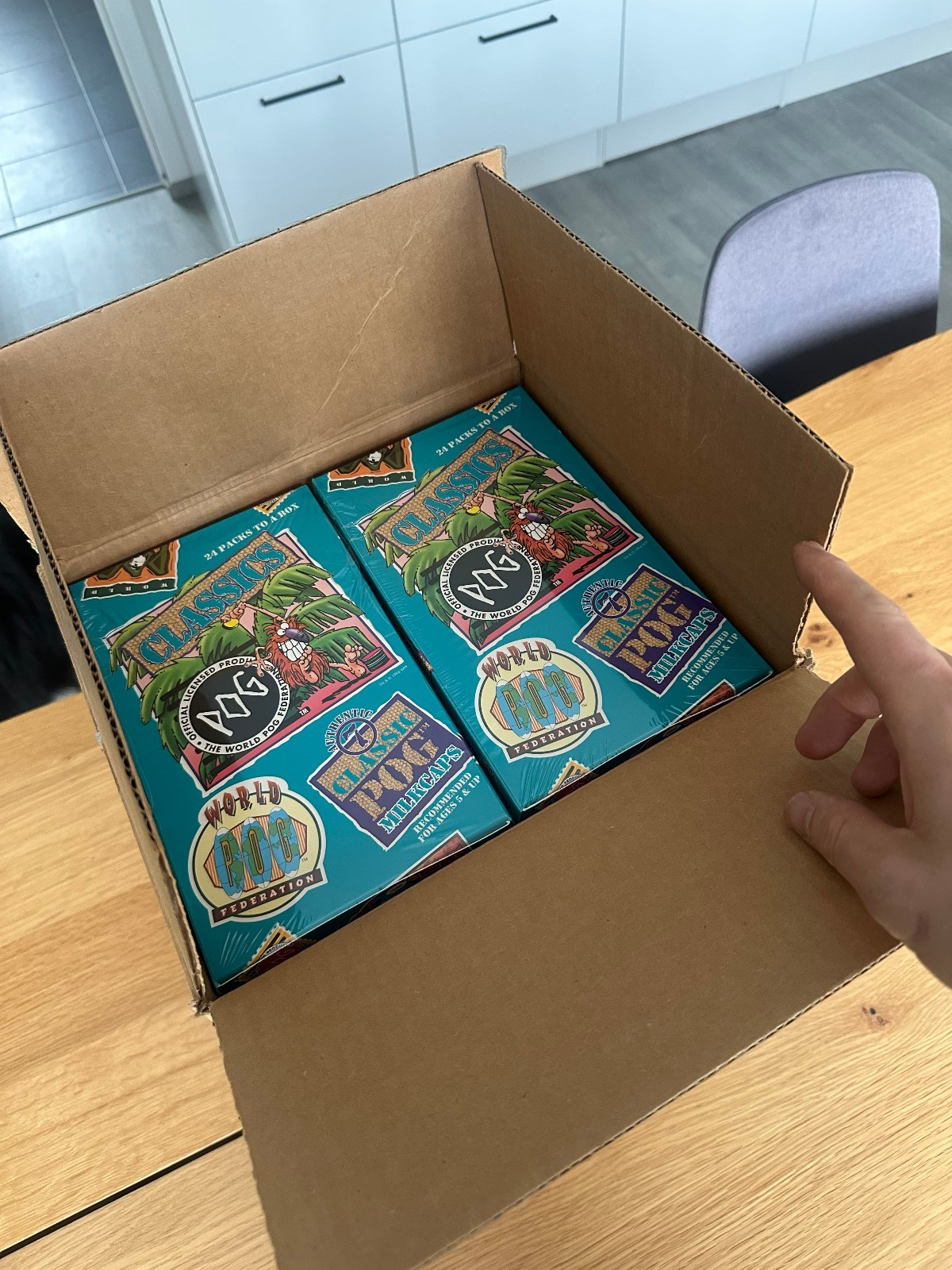 WPF POG Classics Master Case – 12 Boxes / 288 Packs – Vintage 1990s