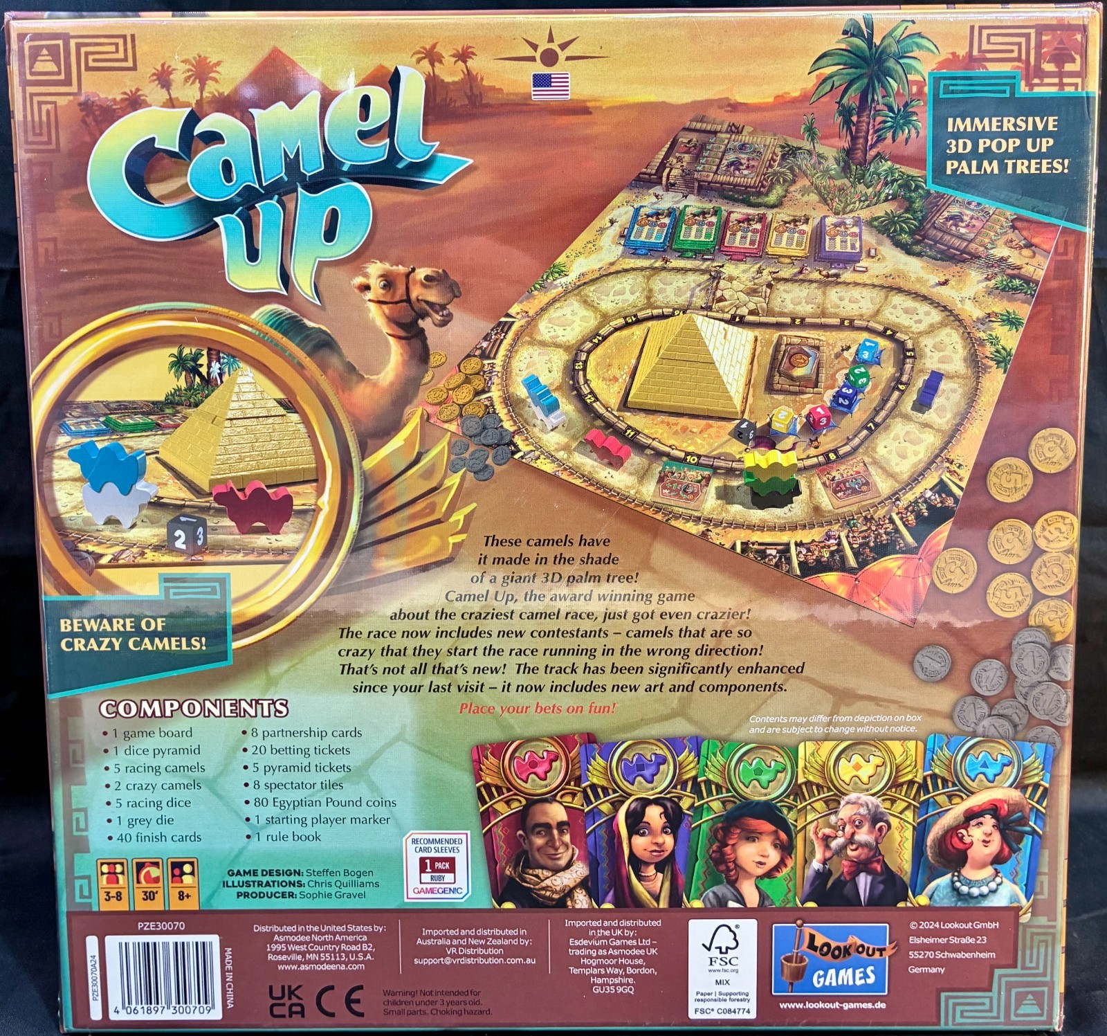 CAMEL UP Second Edition 2024 Strategy Dice Game Family Board Game for Adults NEW