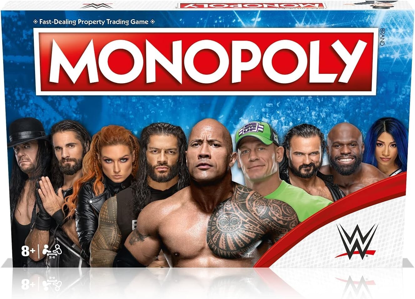 Hasbro Monopoly WWE Smack down Vs Raw Board Game Wrestling 2021 Rare OOP