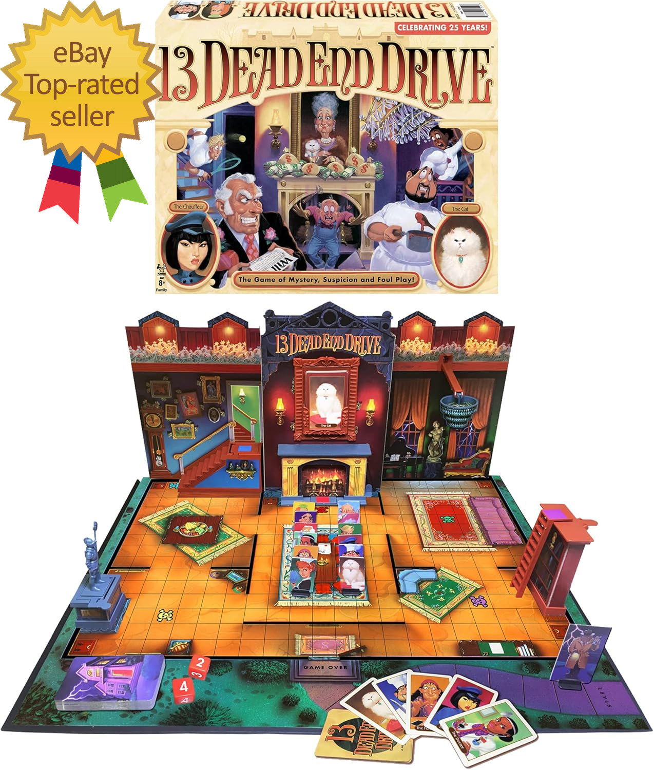 13 Dead End Drive by Games USA, the Deduction Game of Suspicion, Mystery & Foul