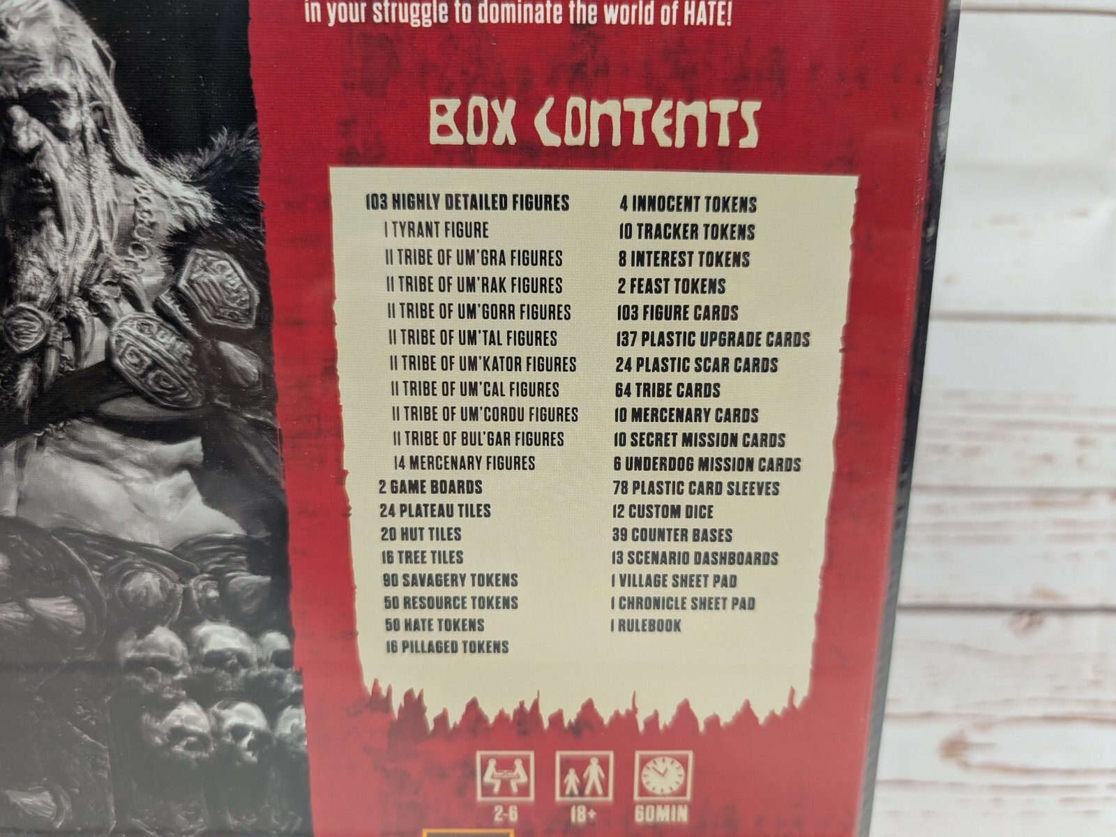 Hate Board Game Adrian Smith Brutal Skirmish Miniatures Combat Apocalyptic NIS