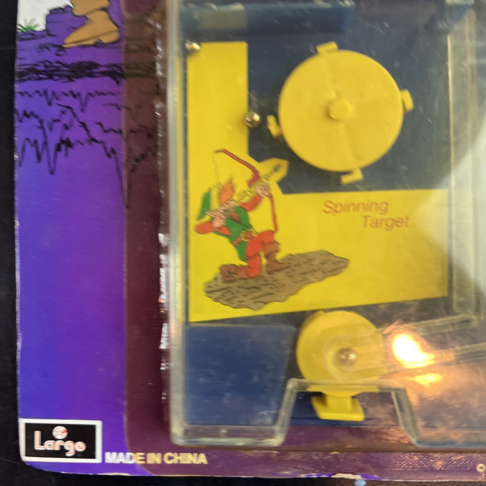 VTG Legend Of Zelda Skill Shooter On Original Card 1988 Toy Skill Game Largo