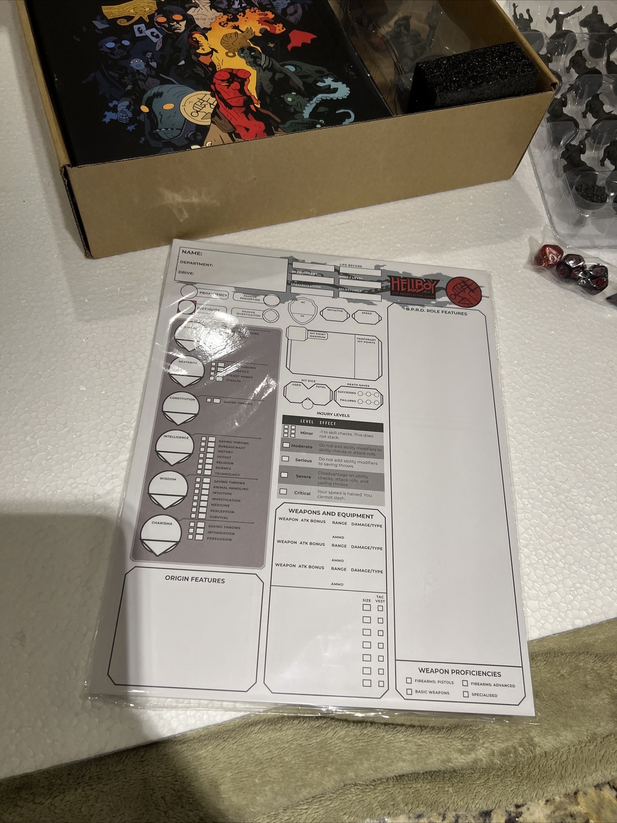 HellBoy RPG Field Director Pledge Set – Mantic Dark Horse Comics