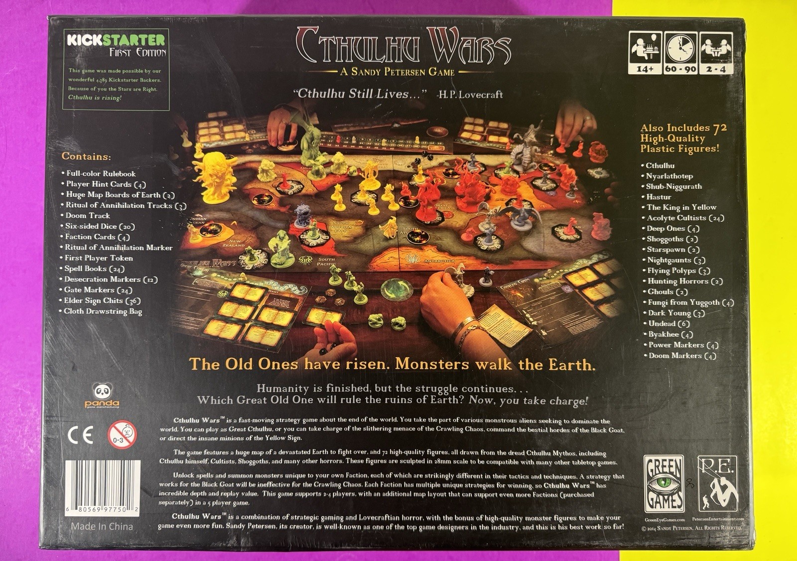 Cthulhu Wars A SANDY PETERSEN Game Kickstarter First Edition 2014 Green Games