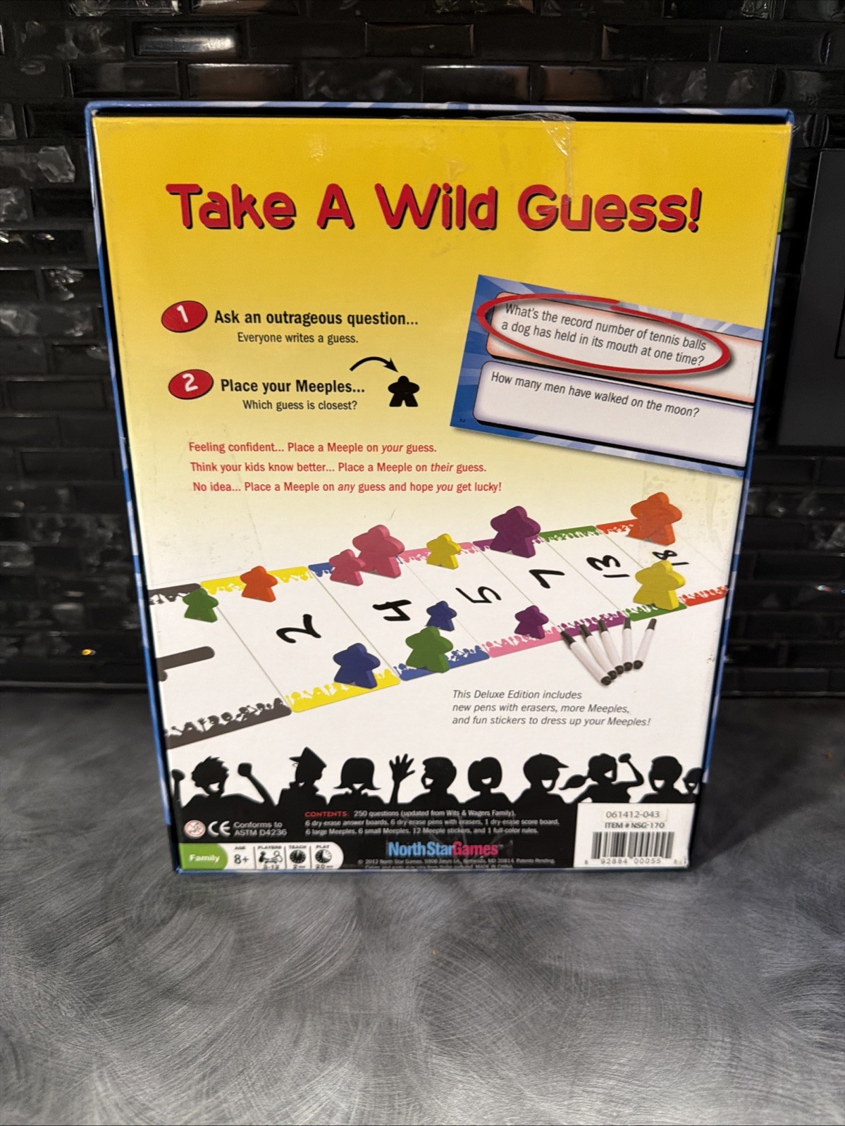 Wits & Wagers Family Deluxe Edition Award Winning Party Game By North Star 2012