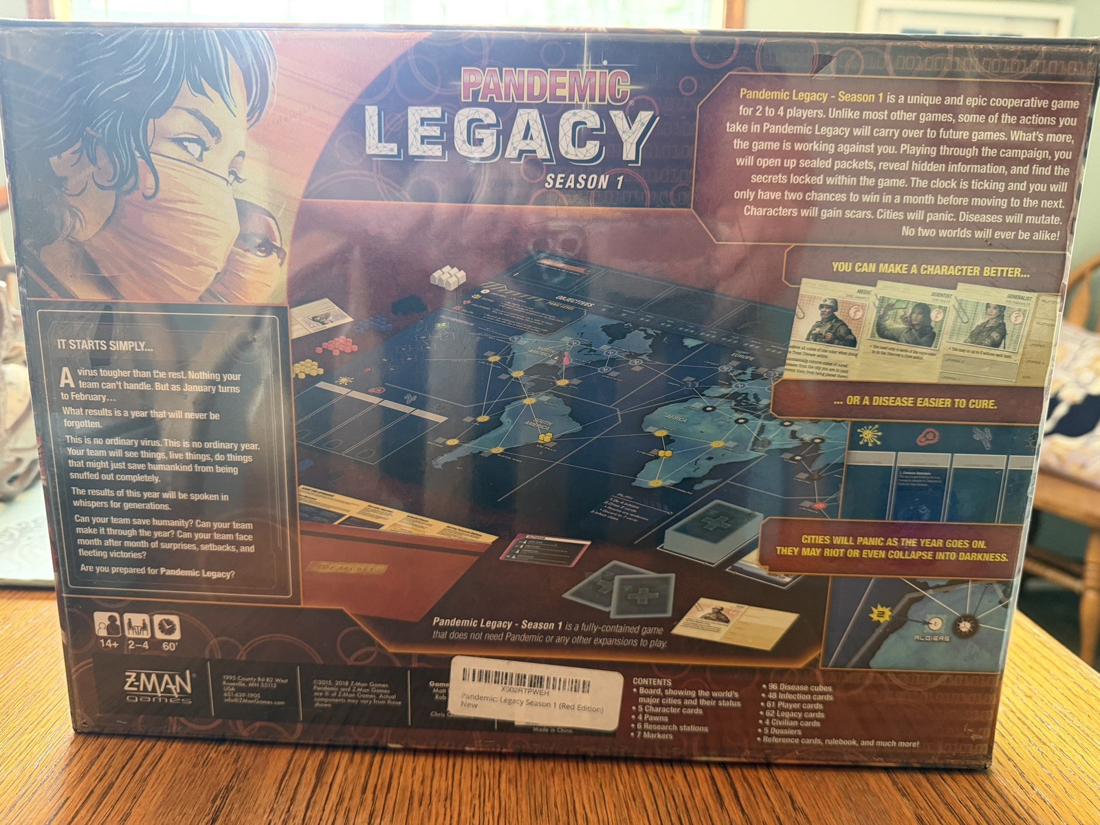 Pandemic: Legacy Season 1 (Red Edition) New sealed box