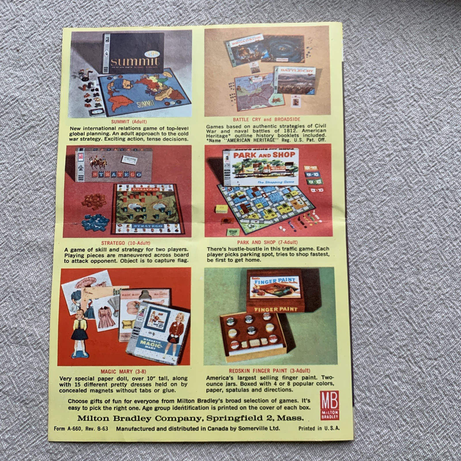 Vintage 1962 Milton Bradley Password Game #4260 Volume 2 Complete