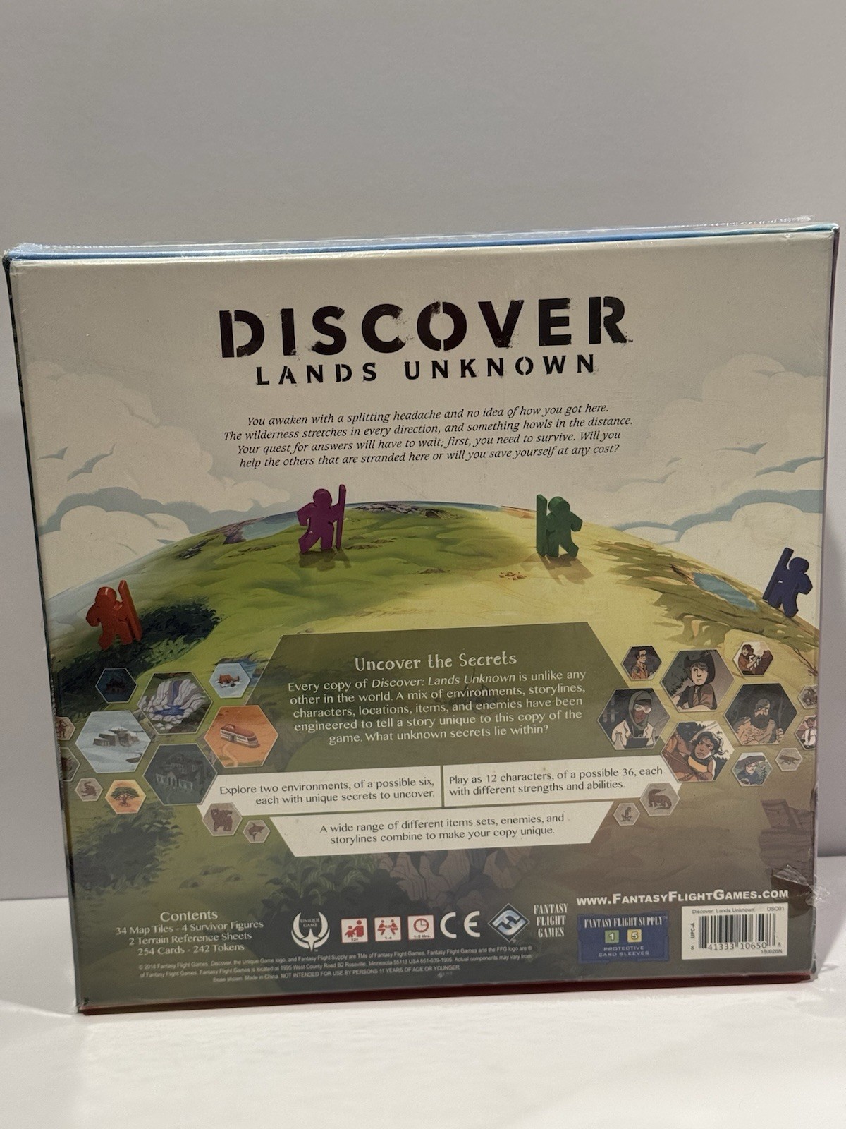 Discover Lands Unknown Board Game (FFG) – New & Sealed