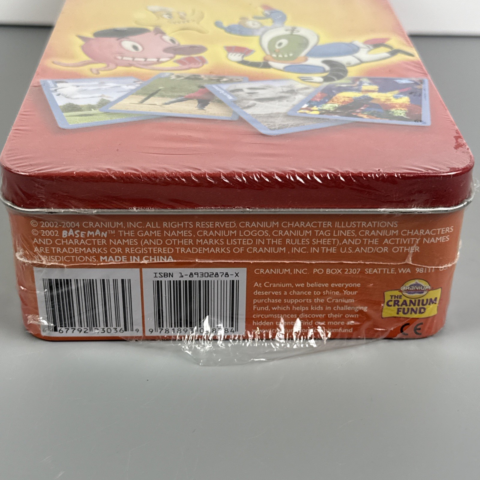 New Sealed Cranium Hoopla Board Game Card Teens And Adult 2004 Tin Edition
