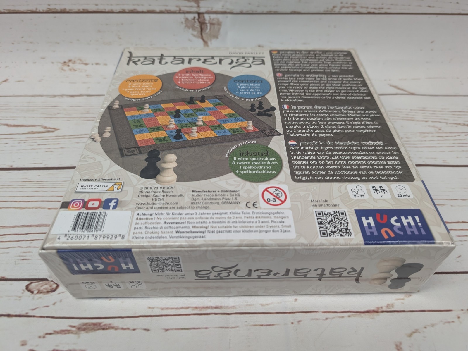 Katarenga Abstract Strategy Board Game 2 Players 8+ 20 Min HUCH! NIS