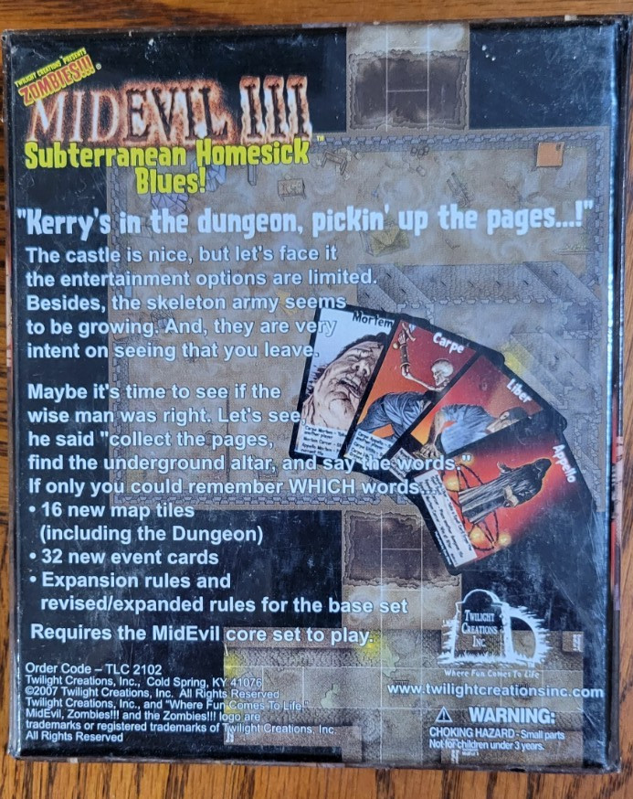 Midevil III Subterranean Homesick Blues! In Too Deep NIB Sealed