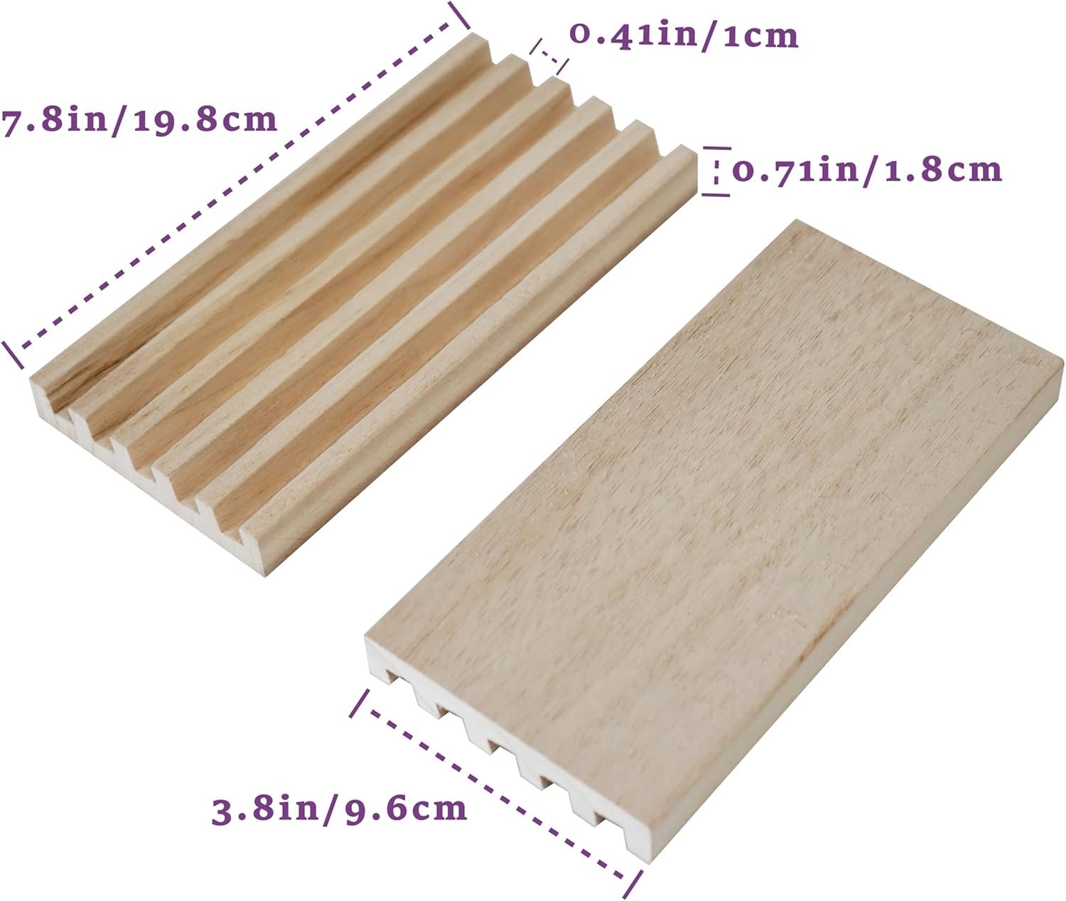 DNB Wooden Domino Racks Trays – Set of 4 Holders 5 Slots per 4