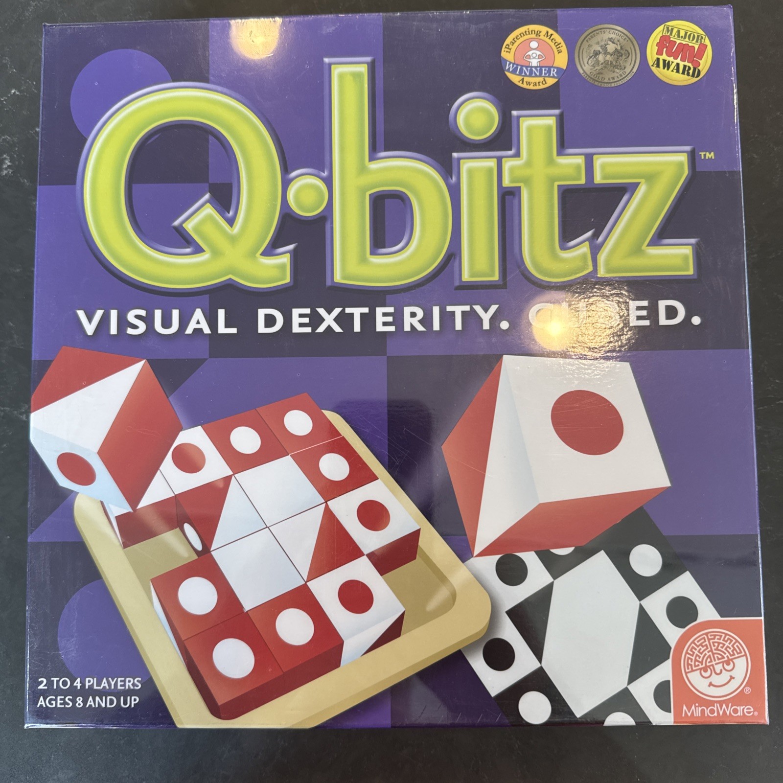 MindWare Q-bitz Visual Dexterity Cubed – Pattern Game – Award Winner -New Sealed