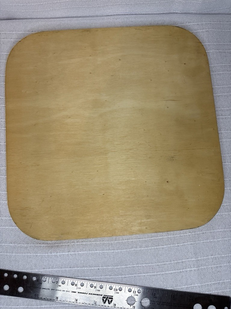Vintage Cribbage Wooden Game Board Square 3-Track 120 Hole