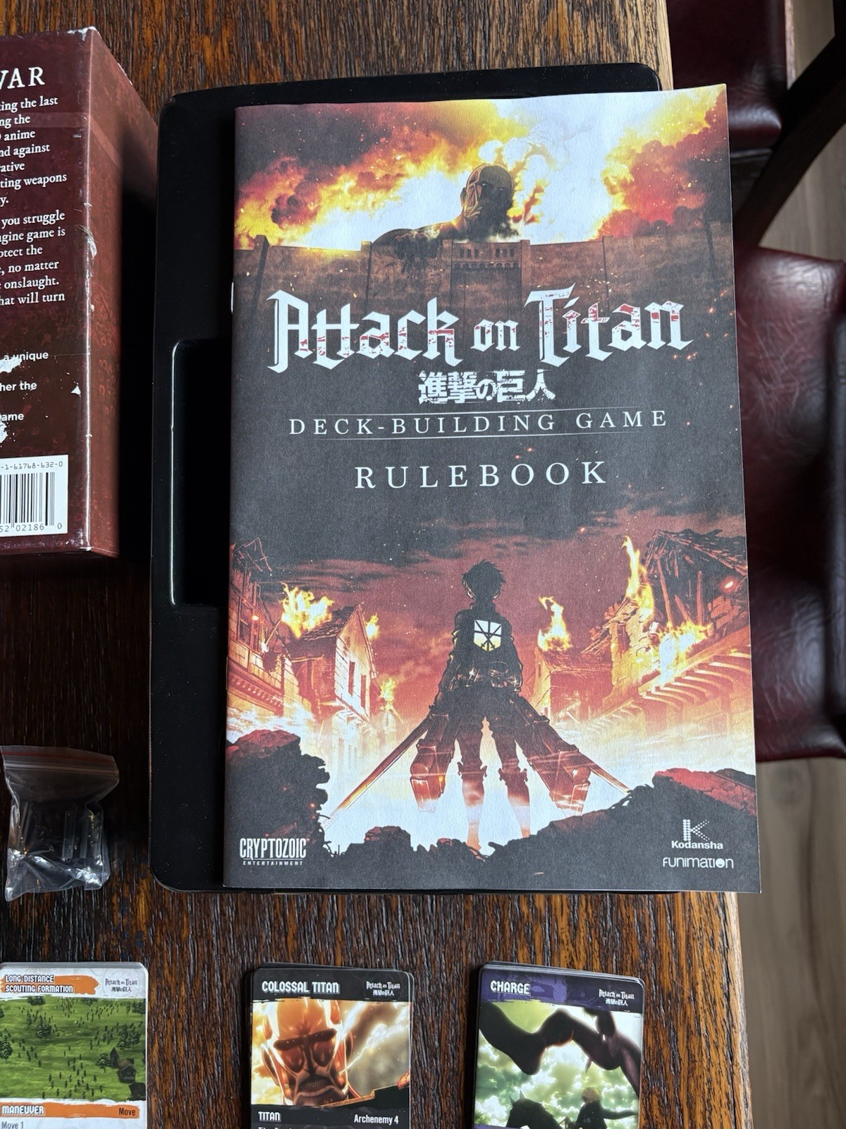 Attack on Titan Deck Building Game Cryptozoic Anime Card Game *Read Description