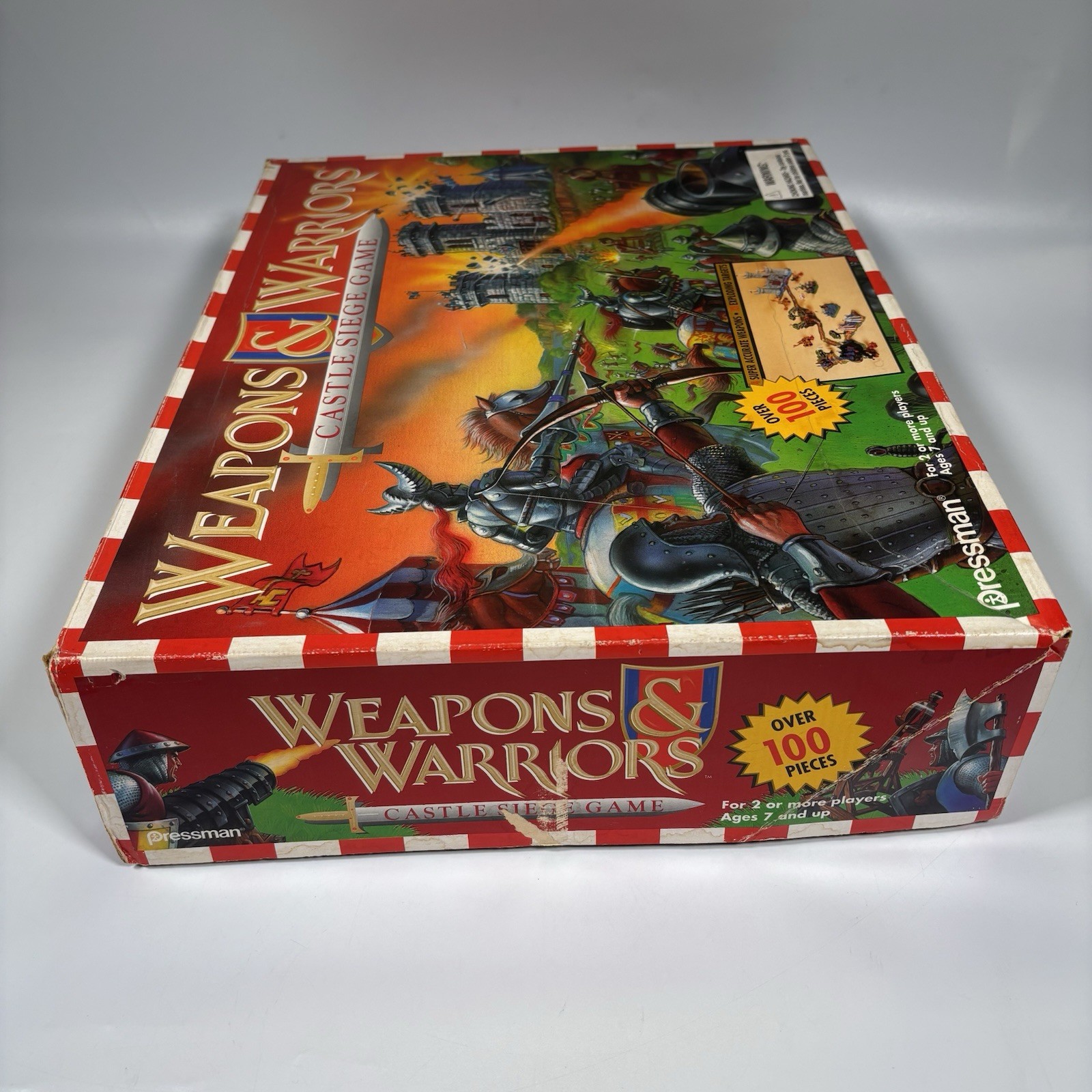Vintage Weapons & Warriors Castle Siege Game 1996 Pressman #9705 Near Complete