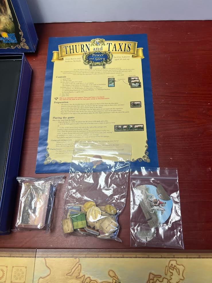 Power and Glory + All Roads Lead to Rome Thurn and Taxis Expansions Rio Grande