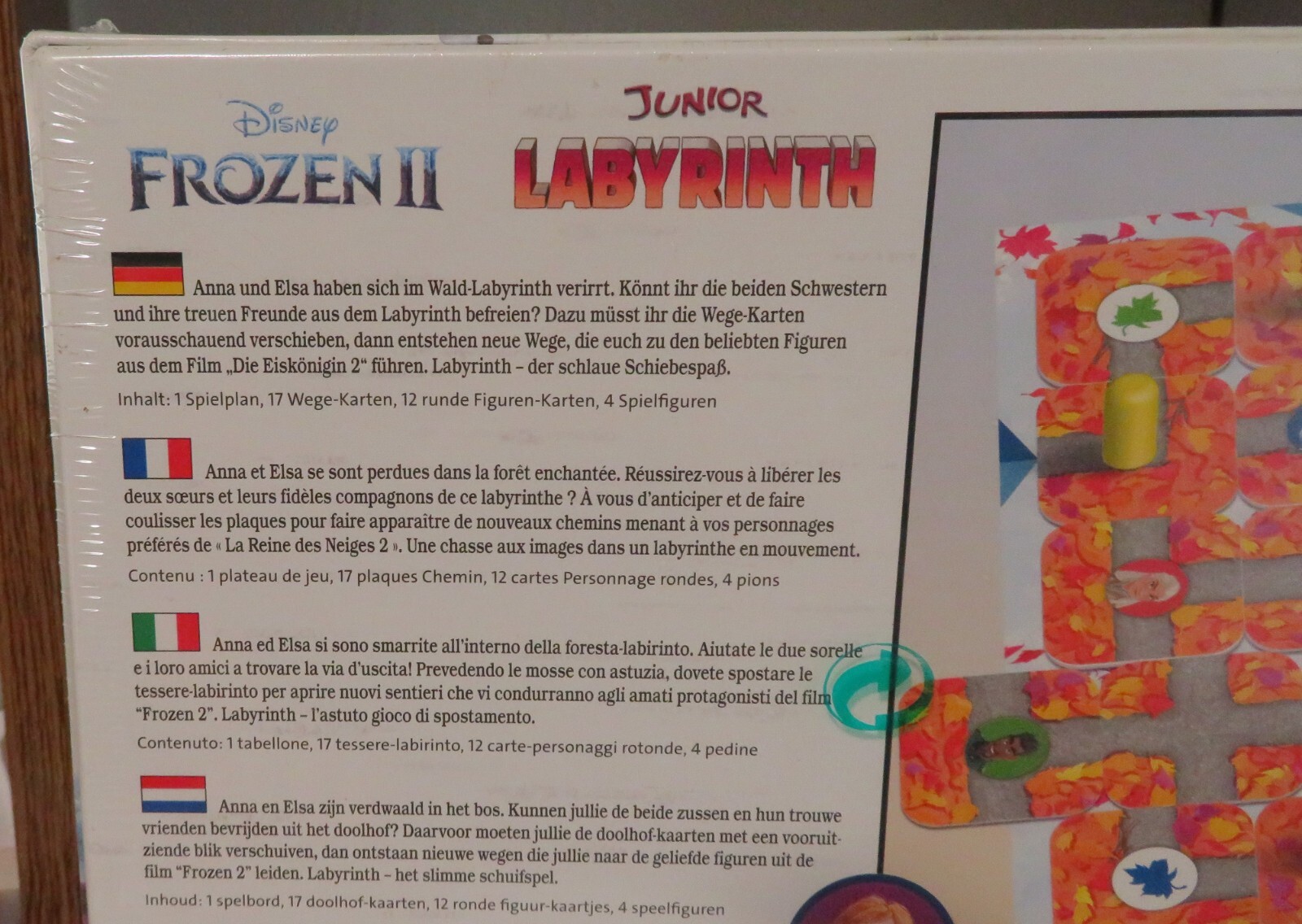 NEW Disney’s Frozen II Labyrinth Junior Board Game FACTORY SEALED Ravensburger