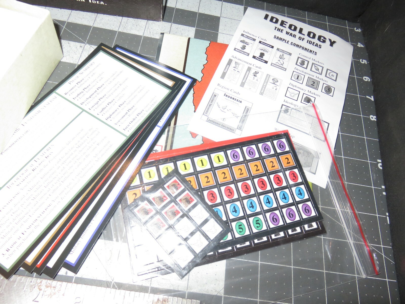 Z-Man Boardgame Ideology – The War of Ideas (1st Edition) NOS Store Demo