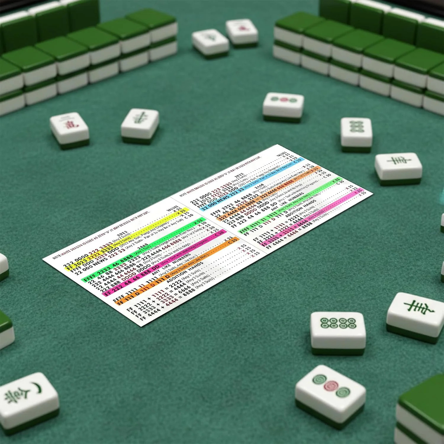 320Pcs Mahjong Card Line Finder Highlighter Tape Mahjong Line Highlighter Stripe
