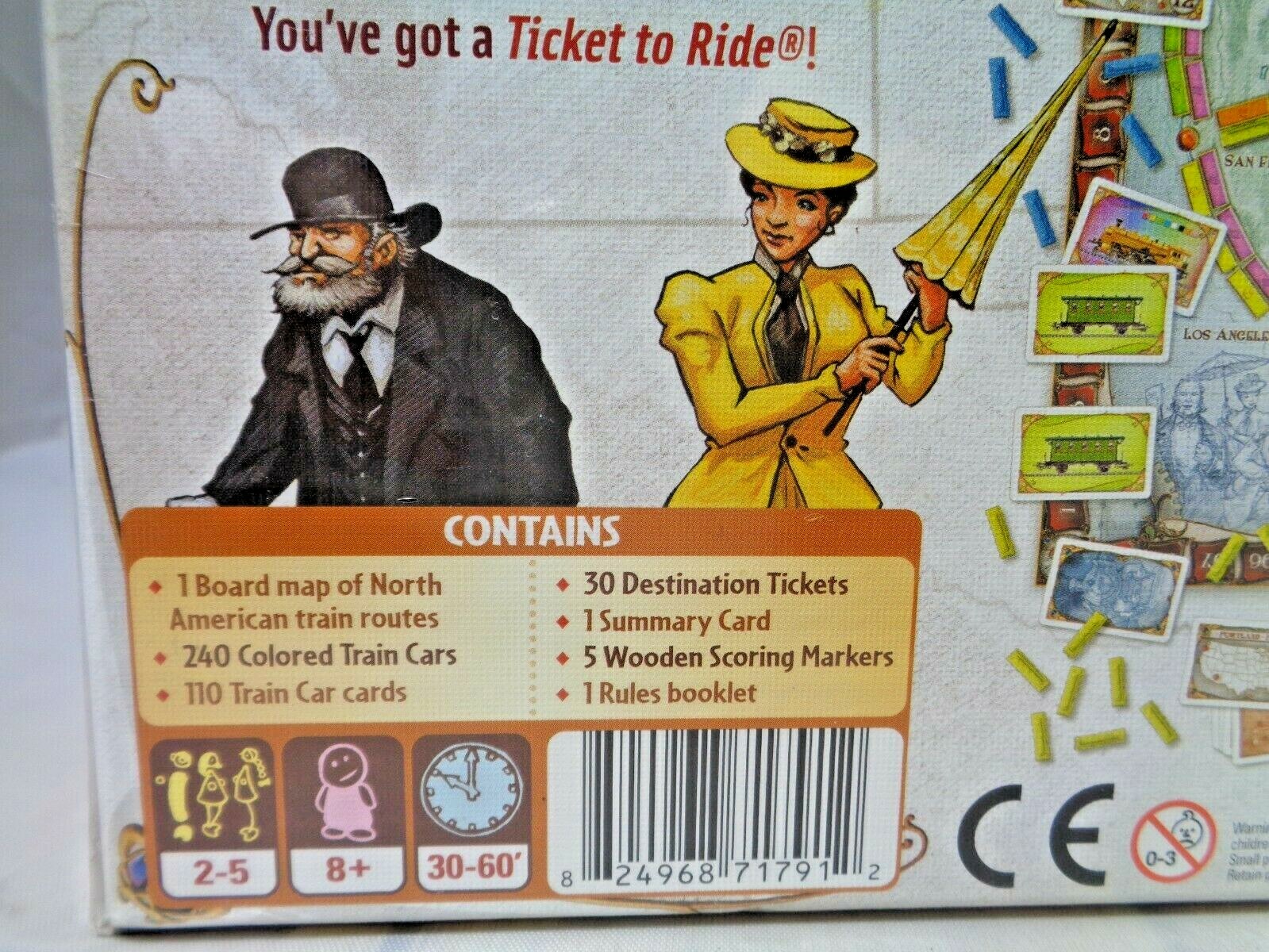 Days of Wonder Ticket To Ride by Alan R. Moon Train Adventure Board Game SEALED