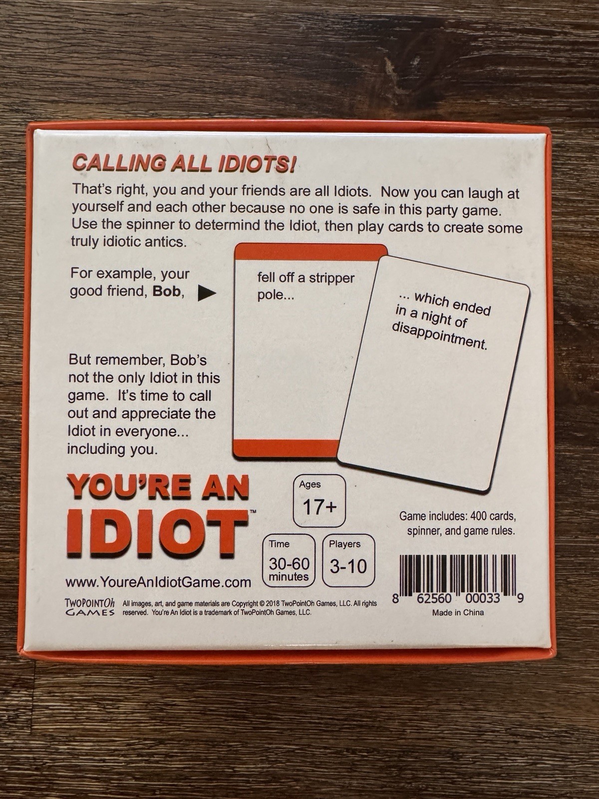 You’re An Idiot – A New Spin on the Popular Adult Party Game by TwoPointOh Games